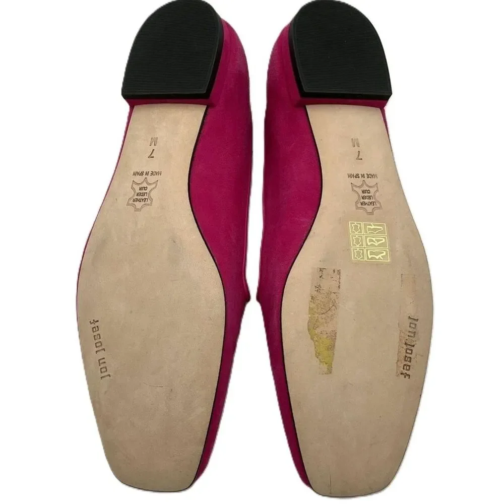 Jon Josef Gentry Suede Loafer Flats Magenta Pink 7M